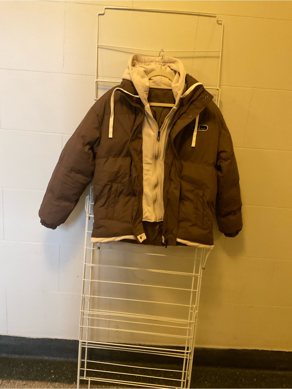 Jacket Hooded Zipper Down Front